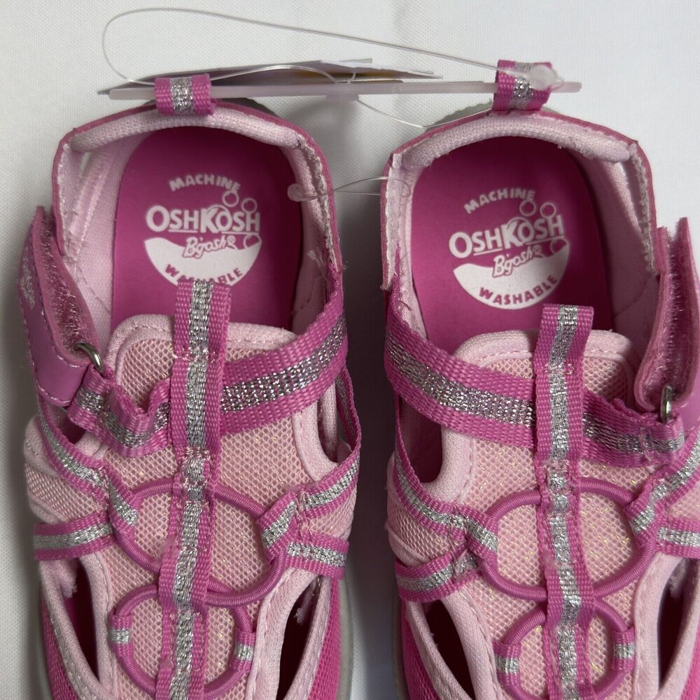 OshKosh Everplay Flexible Outsole Bump Toe Sandal Toddler Size 9 Pink - Picture 3 of 6